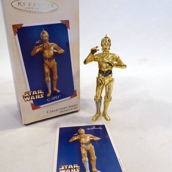 NEW 2003 HALLMARK STAR WARS C-3PO DROID HOLIDAY CHRISTMAS ORNAMENT - Picture 1 of 12